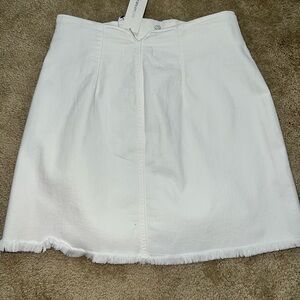 Francesca's Collections Crisp White Mini Skirt